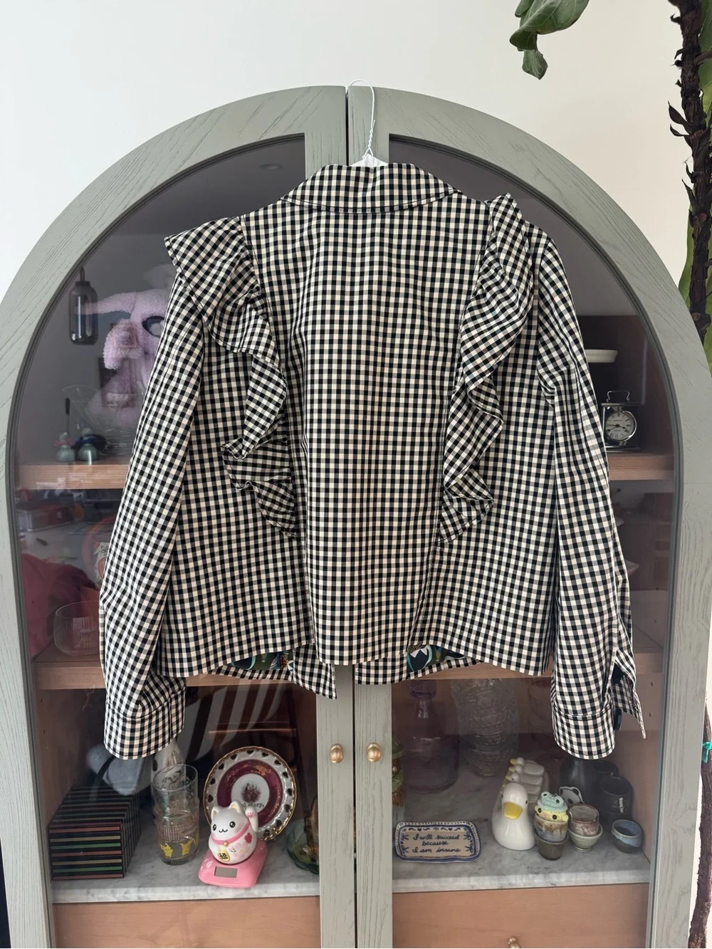 Maison Common Gingham Outdoor Jack with Ruffles Size S / 36
